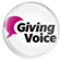Giving Voice logo in a bubble